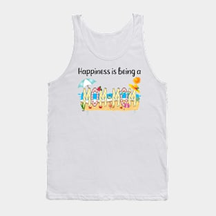 Happiness Is Being A Mom-Mom Summer Beach Happy Mother's Day Tank Top